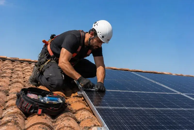 Maintenance et monitoring de panneaux solaires à Bernis