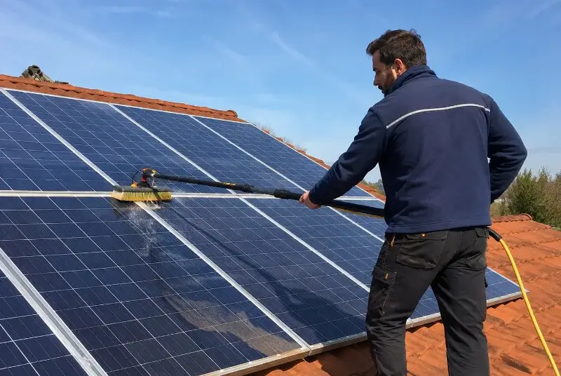 Nettoyage et entretien de panneaux solaires à Bernis